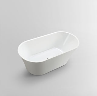 Vanity Art Freestanding Acrylic Bathtub, White, 63"x30"