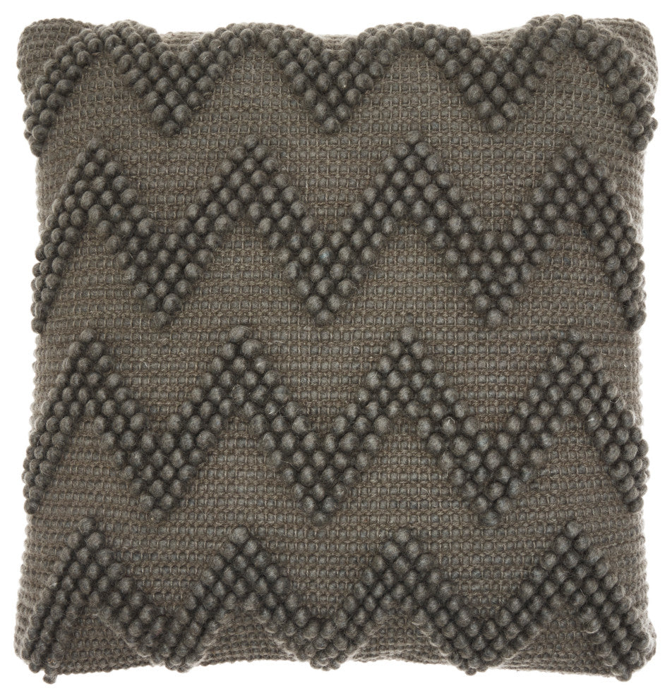 Mina Victory DC173 Throw Pillow, Charcoal, 20" x 20"