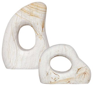 Uttermost Stone Flow Outdoor Sculptures Set of 2