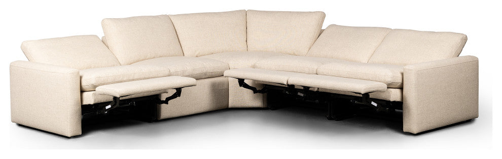 Tillery Power Recliner 5-Piece Sectional, Antigo Natural