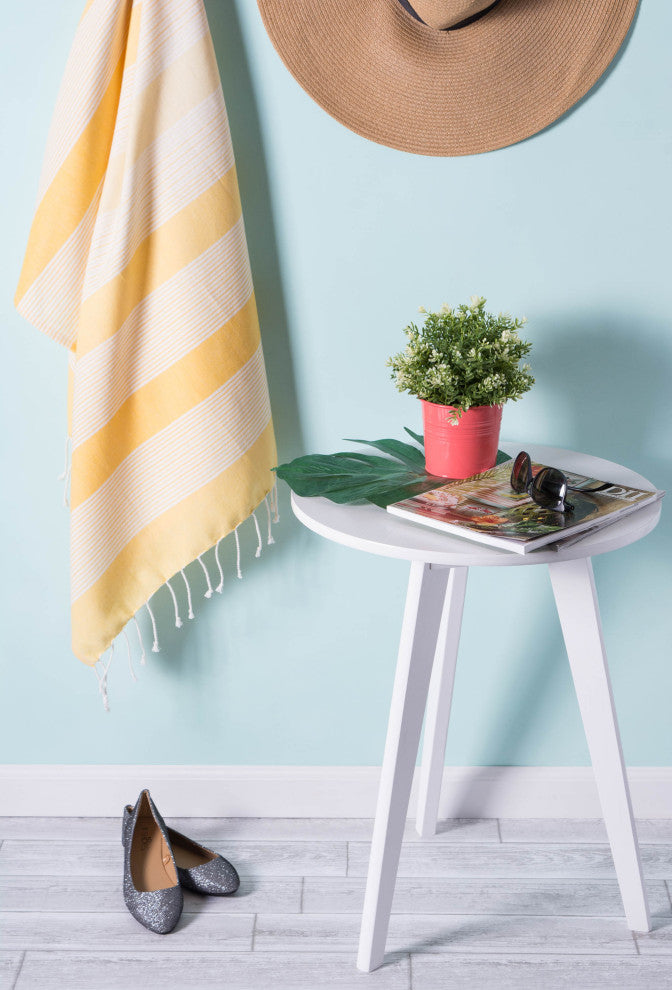 Yellow Stripe Fouta Towel