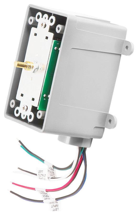 300W Rotary Outdoor Volume Control, Impedance Matching & Weather Resistant White