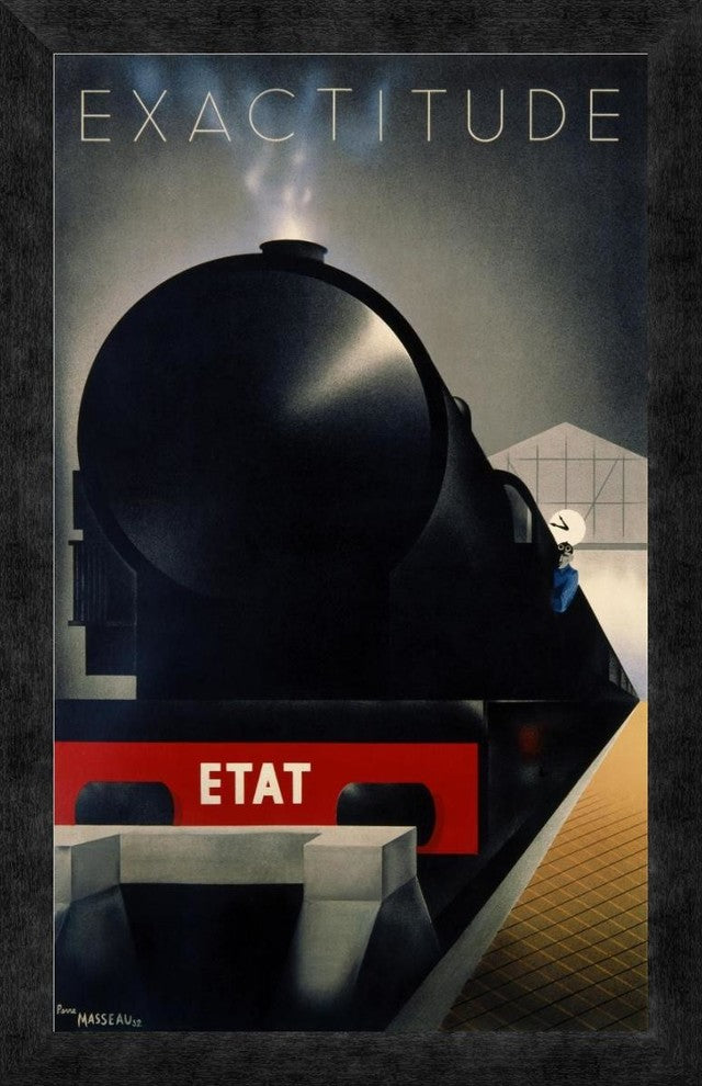 "Exactitude" Framed Canvas Giclee by Pierre Fix-Masseau, 16"x24"