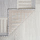 Dania Transitional Solid Border Gray/Cream Indoor/Outdoor Area Rug, 5'x7'