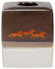 Running Remuda Ceramic Tissue Box Cover, 1 Piece