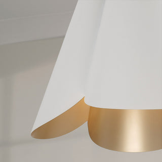 Capital Lighting 355441 Maeve 27"W Pendant - Matte Brass / White