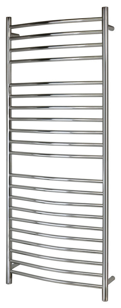 Vida Towel Warmer, Polished, Hardwired, 21 Bars