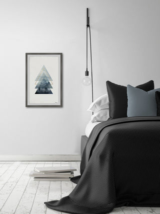 "Triangular Forest" Framed Painting Print, 16"x24"
