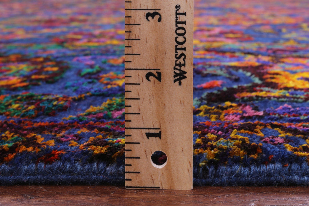 9' 0" X 11' 11" Persian Handmade Wool & Silk Rug - Q15972
