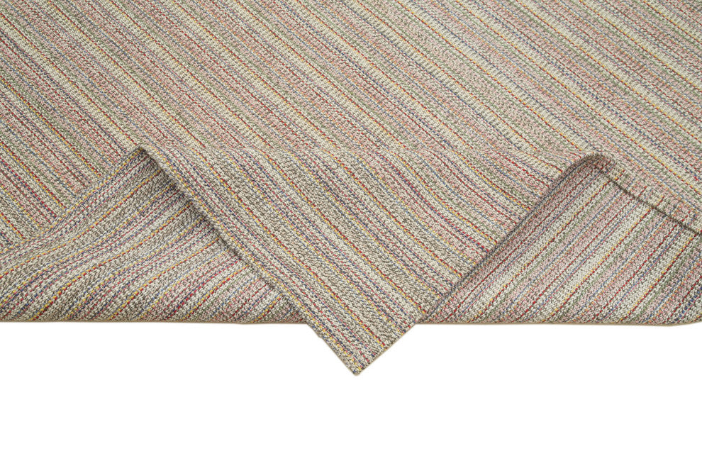 Rug N Carpet - Handmade Turkish 9' 5'' x 12' 5'' Modern Design Wool Kilim Rug