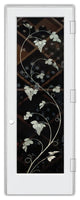 Wine Door - Vineyard Grapes Unfurled - Primed - 32" x 80" - Knob on Left -...