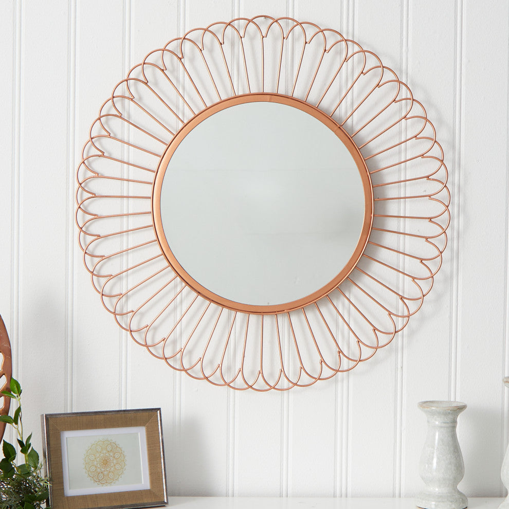 28" Starburst Mirror Wall Decor
