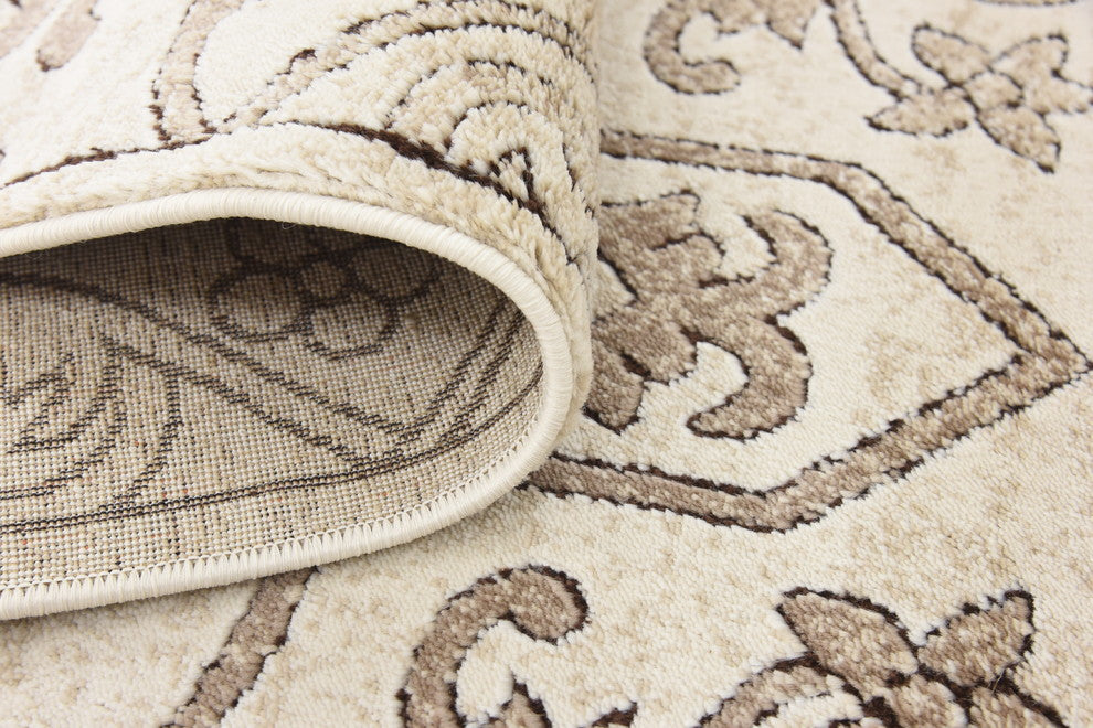 Unique Loom Dark Beige Washington Rushmore 5' 0 x 8' 0 Area Rug