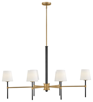 Hinkley Saunders Medium Six Light Linear, Black