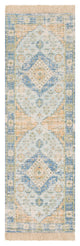 Surya Zainab ZAI-2312 5'x7'6" Rug, Sky Blue/Burnt Orange/Lime/Navy/Green/White