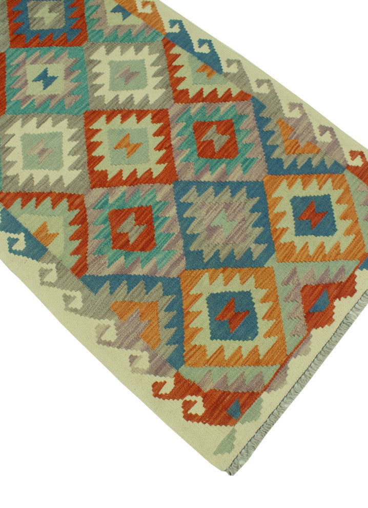 Sangat Kilim Aqela Ivory Runner