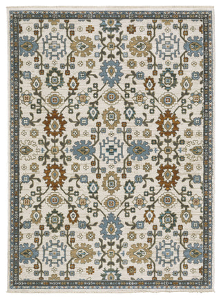 Keller Traditional Floral Ivory/ Multi Area Rug, 3'3" x 5'