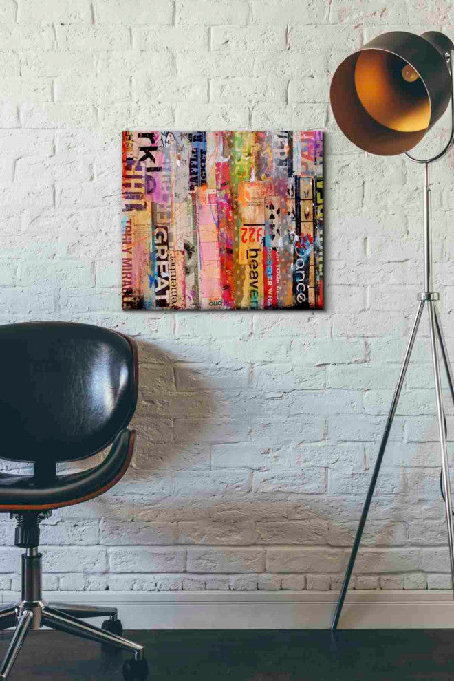 Epic Graffiti 'Metro Mix 21 III' by Erin Ashley Giclee Wall Art, 18"x16"