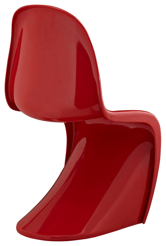 Modern Contemporary Kitchen Kids Chair Red, Outdoor or Indoor