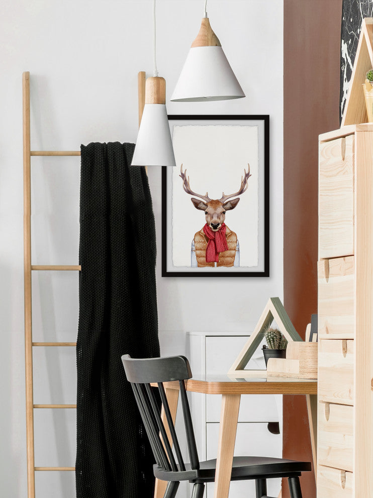 "I Am Buck II" Framed Painting Print, 8x12