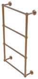 Dottingham 4 Tier 30" Ladder Towel Bar with Groovy Detail, Brushed Bronze