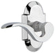 Cottage Plate With Manor Lever, Bright Chrome, Passage, Left-Handed