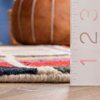 Nuloom Hand-Tufted Tikal Geometric Rug, Multicolor 8'6"x11'6"