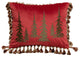 Red Velvet Tree Rustic Cabin Throw Pillow, Insert Included, 16"x20"