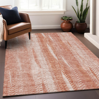 Premium Machine Washable Mayfield AMF694 Coral 9' x 12' Rug