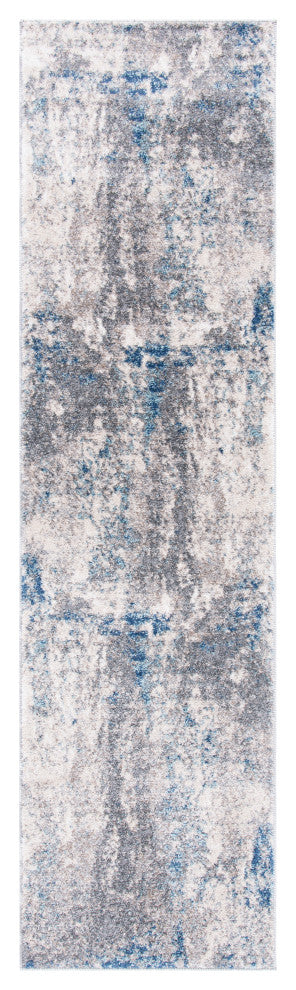 Safavieh Aston ASN718F Rug, Grey/Navy, 2' x 13'