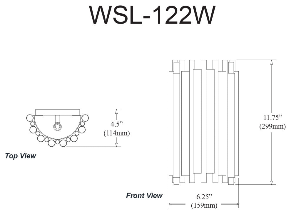 Weslyn Contemporary 2 Light Matte Black Metal Wall