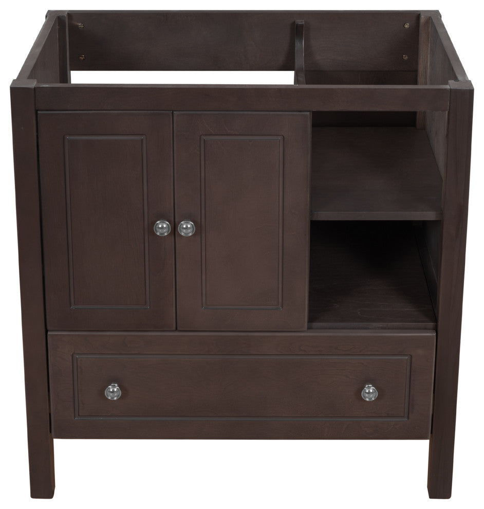 Gewnee 30" Bathroom Vanity Base Only, Brown