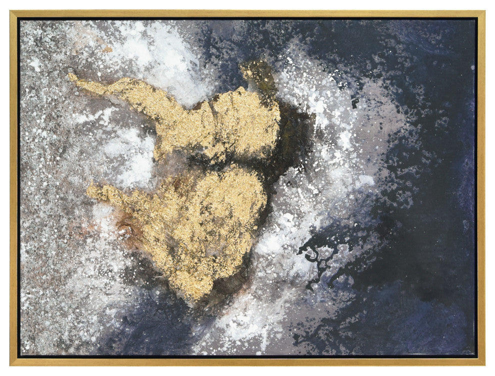 Nourishment Textured Metallic Hand Painted Framed Wall Art by Martin Edwards