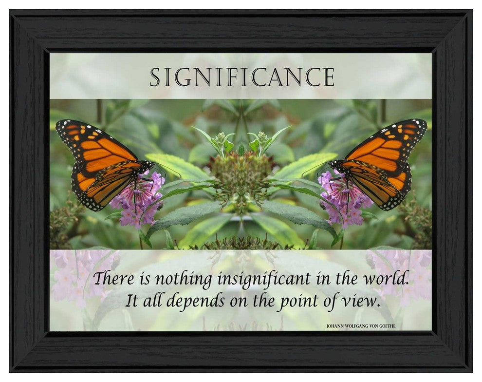 "Significance" By Trendy Decor4U, Printed Wall Art, Ready To Hang, Black Frame
