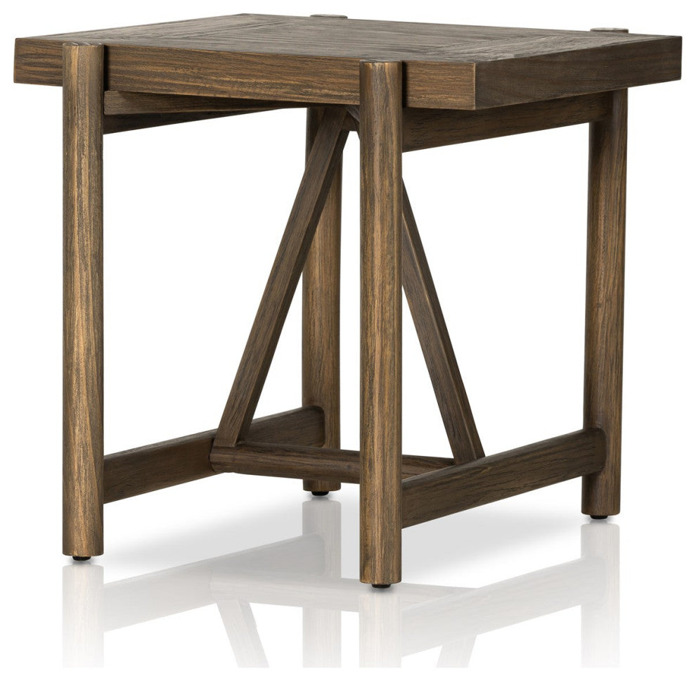 Goldthwaite End Table-Sienna Brown Pine