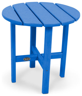 Cape Cod Round 18" Side Table, Pacific Blue
