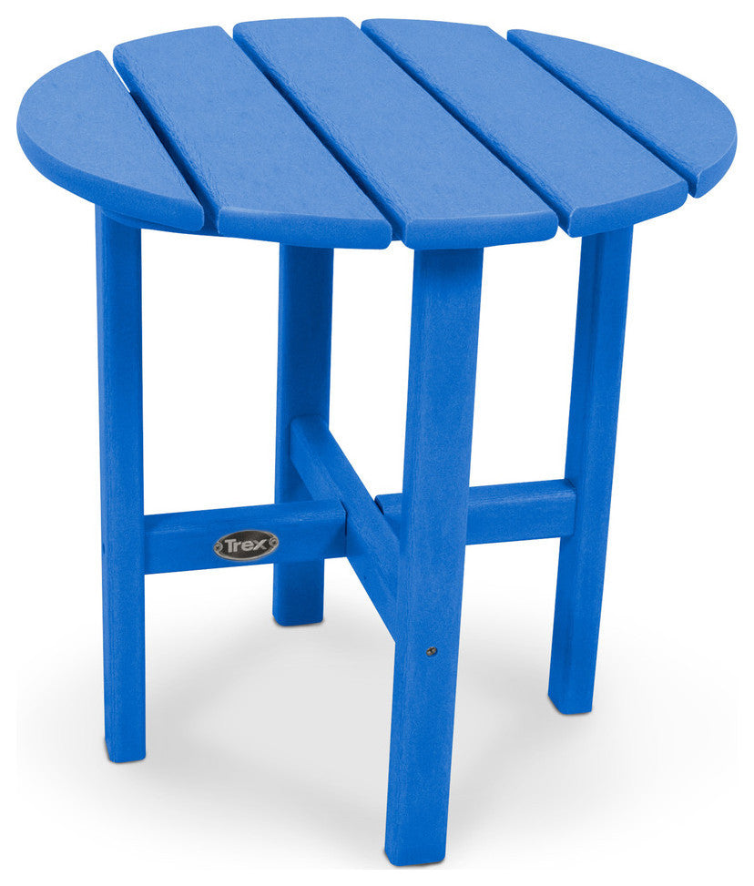 Cape Cod Round 18" Side Table, Pacific Blue
