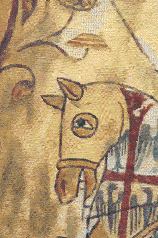 Chevaliers Left Panel Belgian Wall Tapestry