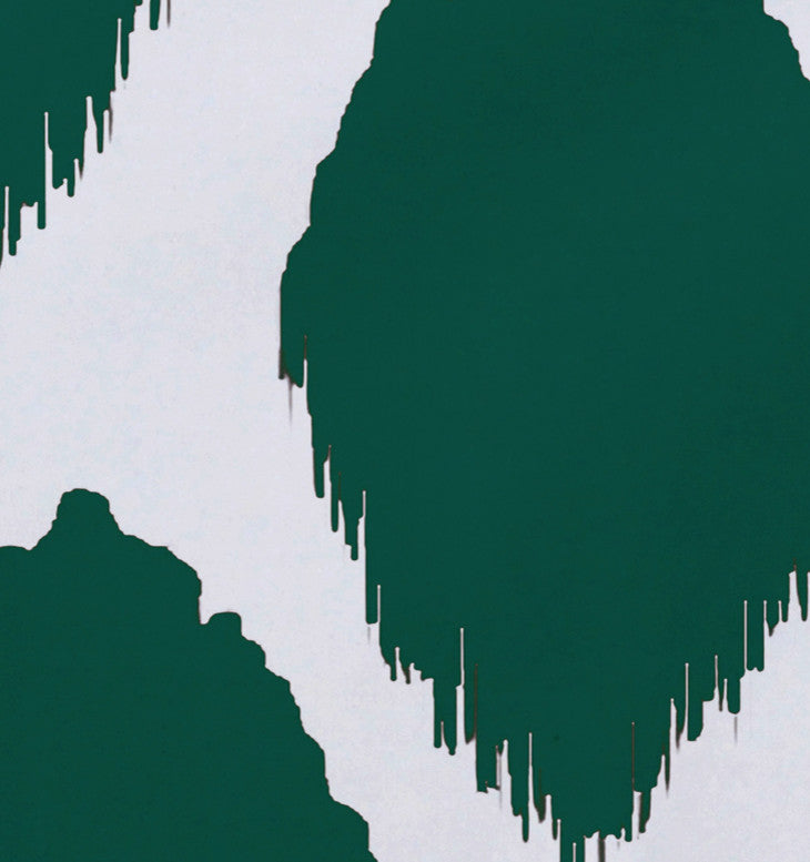 Abstract Decorative Placement, Lake Blue, Set of 4