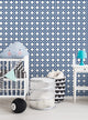Geometric Peel and Stick Peel and Stick Vinyl Wallpaper , Bright Navy, 24"w X 60"h
