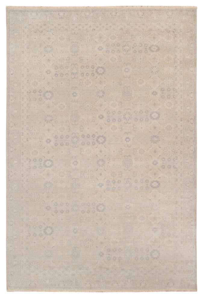 Ainsley Kalma Area Rug, Gray, 9' x 12', Bordered