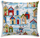 Blue Beach House Indoor Outdoor Sewn Throw Pillow