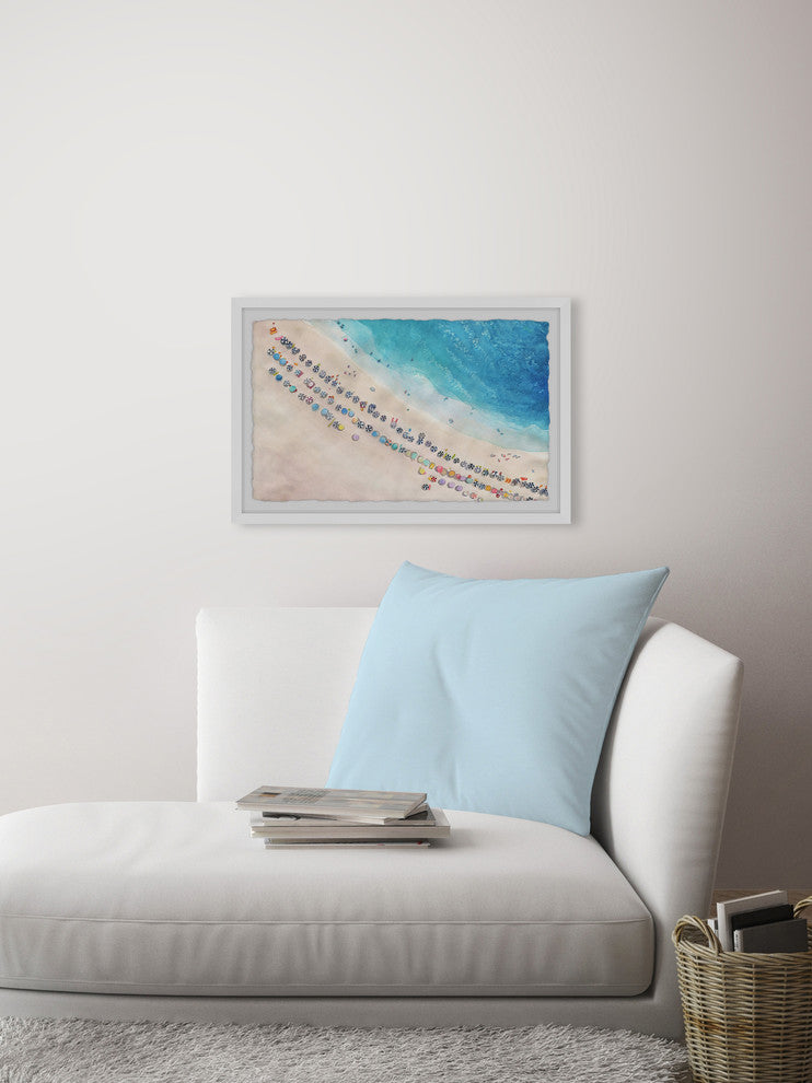 "Perfect Vacation" Framed Painting Print, 18"x12"