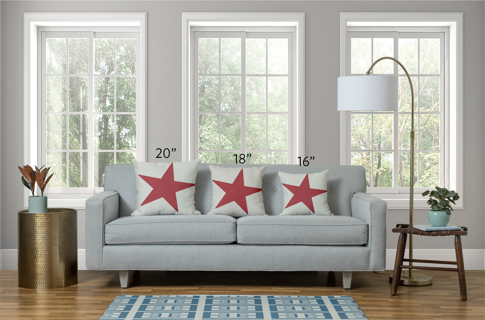 26x26" Anchor and Rope Nautical Decorative Indoor Pillow, Sage