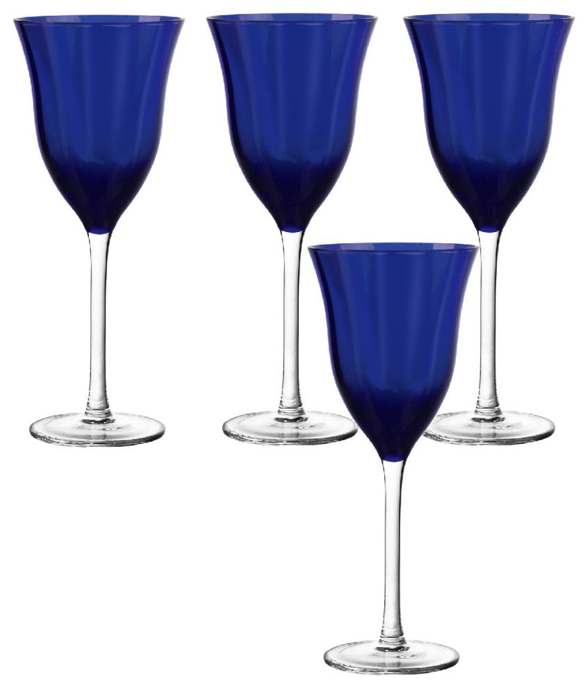 Meridian Cobalt 12 oz. Wine Glasses, Set of 4