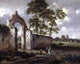 Jan Wynants Landscape with a Ruined Archway, 20"x25" Gallery Wrapped Canvas