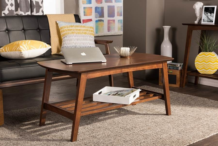 Sacramento Coffee Table, Walnut Dark Brown