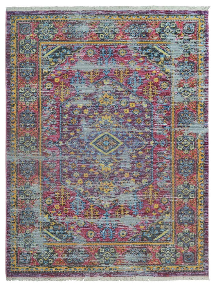 MACHINE MADE POLYESTER AREA RUGS  -Multicolor, Oriental ,Rugs for Living Room