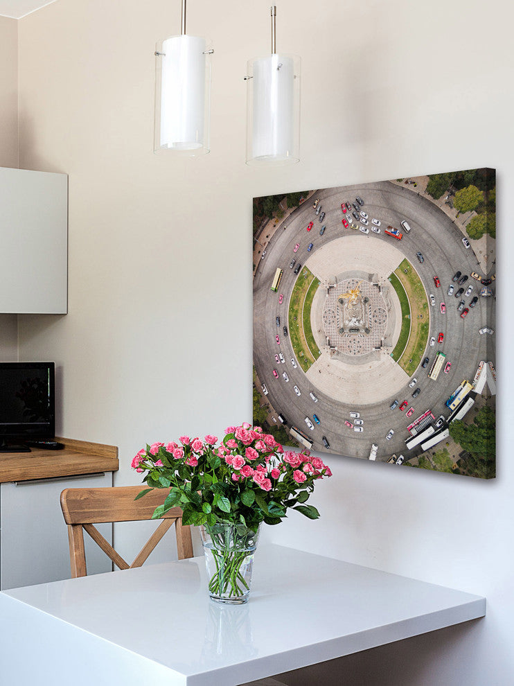 "In and Out Circle" Print on Canvas by Karolis Janulis