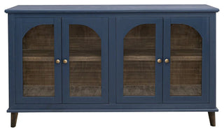 Celtic Solid Wood Console / TV Stand / Sideboard - 71" - Blue